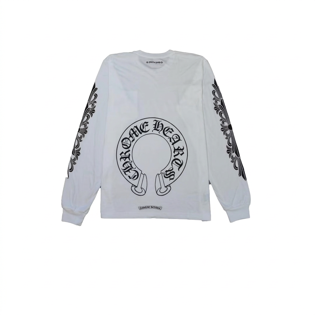 Chrome Hearts Hufeisen L/S T-Shirt Weiß
