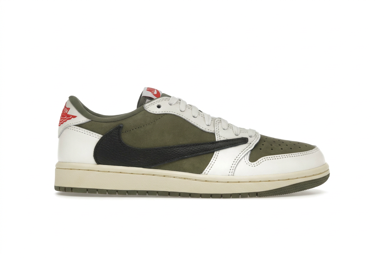 Jordan 1 Retro niedrig OG SP Travis Scott mitteloliv